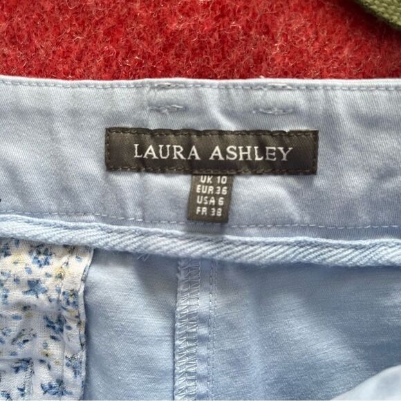 Laura Ashley Light Blue‎ Tapered Trouser Pants - Picture 3 of 9